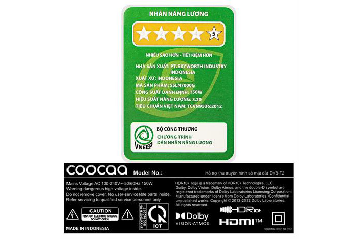 Google Tivi Coocaa 4K 55 inch 55LN7000G